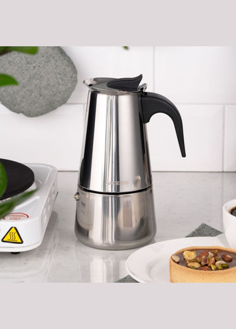 Гейзерна кавоварка з нержавіючої сталі на 4 порції Gemini Apulia Ardesto (303211954)