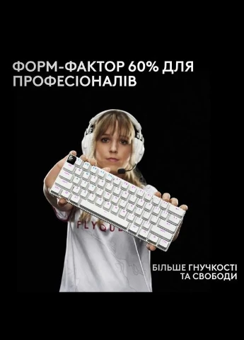 Клавиатура G PRO X 60 TKL GX Optical Tactile White (920011930) Logitech (314931683)