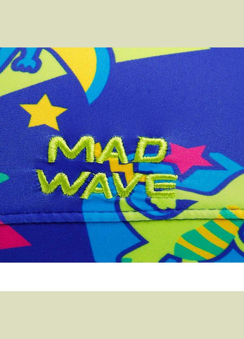 Шапочка для плавания детская Dinos M052902 Синий (60444191) Mad Wave (293255830)
