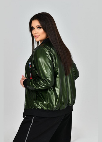 Зелена жіноча куртка колір зелений р.48/50 453432 New Trend