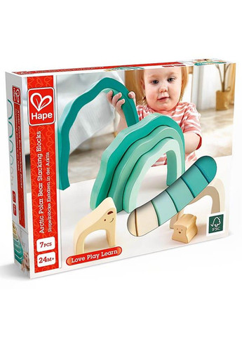 Деревянная пирамидка Мишка (E0490) Hape (331174046)