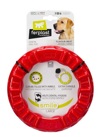 Игрушка для собак Кольцо Smile Large красный 86793012 Ferplast (269341728)