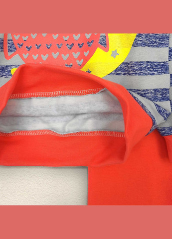 Комбінована всесезон піжама дитяча в смужку з начосом good night dexter's