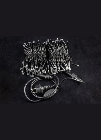 Світлодіодна гірлянда вулична на ялинку нитка з мерехтінням 20 метрів Синя 200 LED від мережі каучуковий провід (B.01.7B.200.F+) Laplandia (314893398)