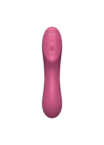 Вакуумний стимулятор із вібрацією Curvy Trinity 3 Red - CherryLove Satisfyer (283251316)