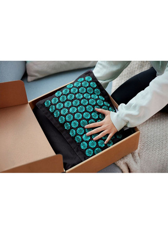 Коврик акупунктурный с подушкой Eco Mat XL Аппликатор Кузнецова Black/Blue (P-5907739317452) 4FIZJO (301733244)