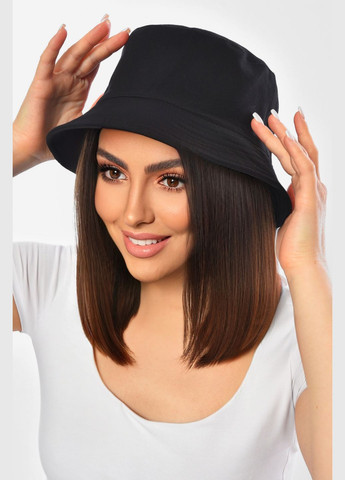 Панама жіноча двостороння чорного кольору Let's Shop (329995738)