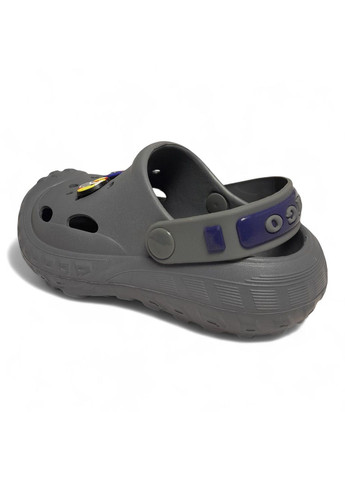 Крокси детские серые с джибитсами размер (17 см) Dago (363319735)