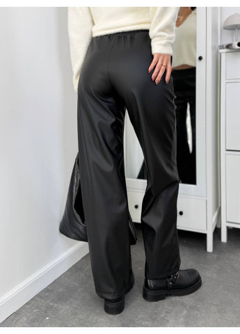 Шкіряні штани на флісі Fashion (367049008)