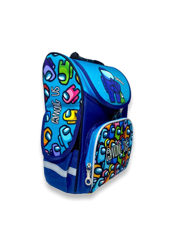 Рюкзак, для мальчика младших классов 988990,одно отделение ортопедический, размер: 35*25*13 см, синий Space (284337853)