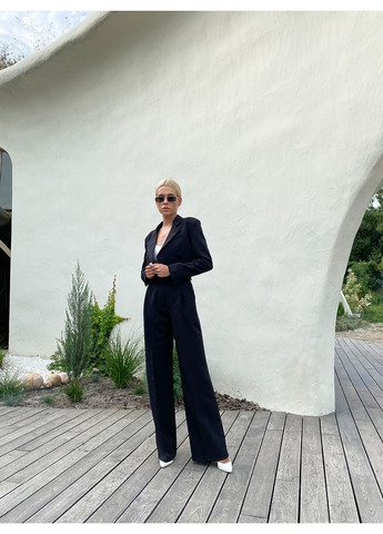 Жіночий костюм MELANIA (кроп-жакет + брюки палаццо) (mil458) milirud (365859996)