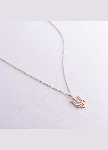 Колье Герб Украины - Тризуб в красном золоте кол02414 45 Oniks (334688736)