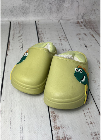Салатовые тапочки галоши детские салатовый (1218-3) Deshman