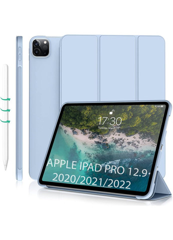 Чохол-книжка Tri Fold Soft TPU Silicone для Apple iPad Pro 12.9 2020/2021/2022 Light Blue (711737) BeCover (351560133)