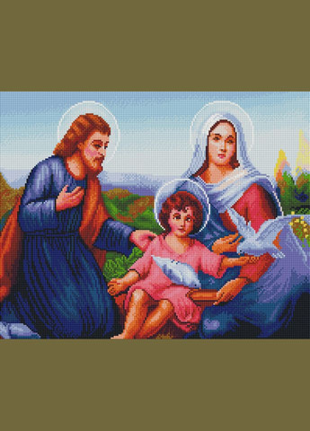 Набор для алмазной мозаики 40х50 Икона Святая семья SP042 ColorArt (299772523)