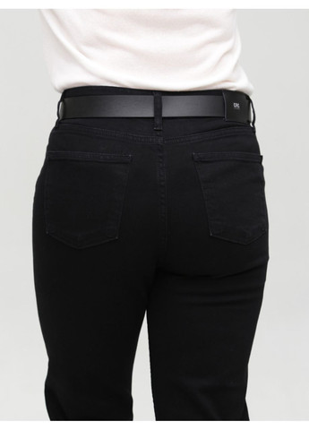 Джинси жіночі чорні прямі МОМ Мom regular Cracpot - (358501752)