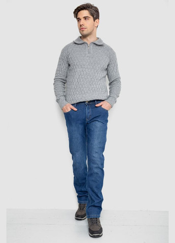 Синие демисезонные джинсы мужские на флисе 254R2401 Ager