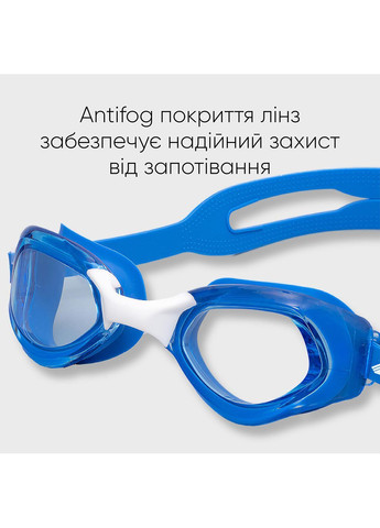 Подростковые (взрослые) Очки для плавания Mira JR Anti-fog Синий OSFM (2SG230-04) Renvo (282617444)
