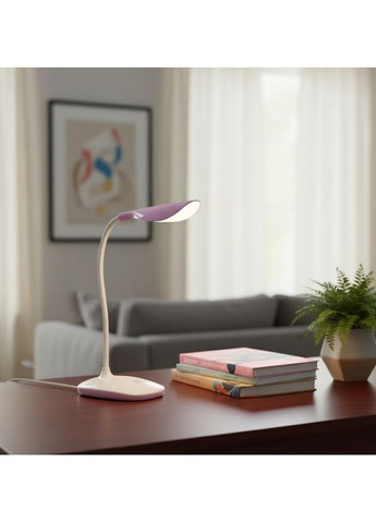 Акумуляторна настільна лампа JX 88O c USB зарядкою Рожевий (2104618723) No Brand (368576317)