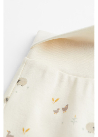 Светло-бежевый костюм боди+штаны H&M