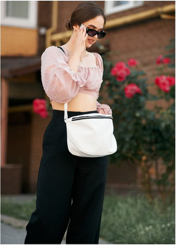 Женская сумка кроссбоди из экокожи Белая (9960251020) Sambag (360752336)