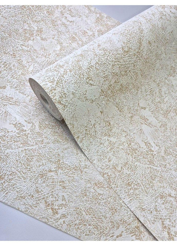 Шпалери вінілові паперові 10×0.53 м Слов'янські 5778-05, бежеві під штукатурку в спальню, кухню, зал, коридор, вітальню, кімнату Слов'янські шпалери (340275292)