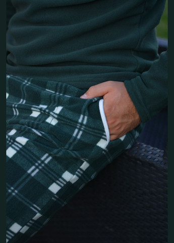 Флисовая теплая мужская пижама / домашний костюм. (зеленый) Pijamoni (307497337)