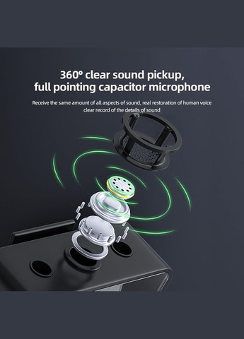 Мікрофон петличний K100 Lightning-Type-C 2 шт. Black (K100-BK) XoKo (316578621)