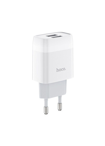 Сетевое зарядное устройство C73A Glorious dual port charger 12W White Hoco (369456924)