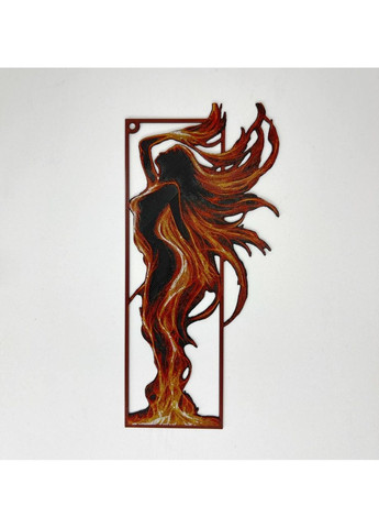 Пластиковая 3D закладка для книги Огненная женщина объемное изображение 16.7 × 8 см Finding (365875887)