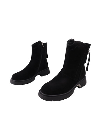 ботинки женские черные натуральная замша Lady Marcia