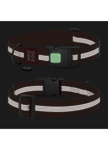 Нашийник для собак водостійкий WAUDOG Waterproof з QR паспортом, світловідбивний, пластиковий фастекс,, Ш 40 мм, Дов 46-70 см, No Brand (363199225)