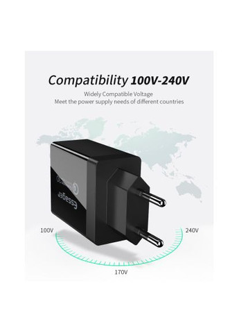 Зарядний пристрій Essager ECTQC3-FBB01 (370018646)