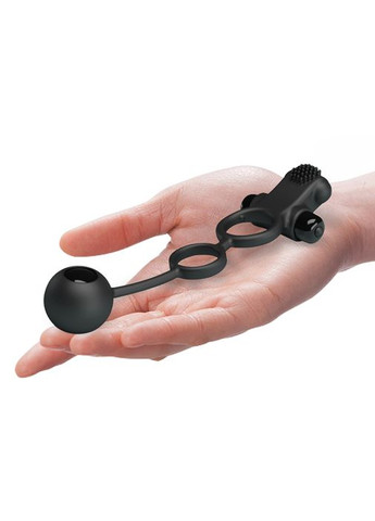 Насадка на член Pretty Love Vibro Penis Sleeve IV Черная CherryLove LyBaile (282710768)