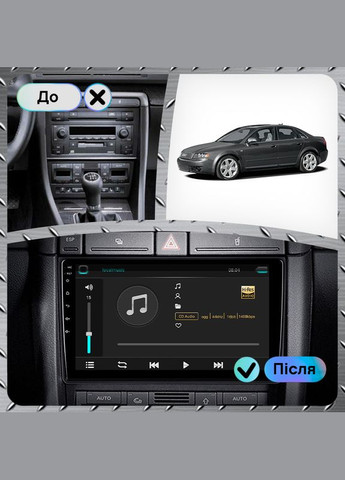 Штатная магнитола 9" для Audi S4 II (B6) 2002-2004 Память 6/128 4G WiFi GPS Top Аудио 1 шт. Lesko (336201540)