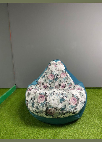Крісло - мішок груша, M - 100х75 Katania 1+Florida Ocean SkyPuff (361256992)