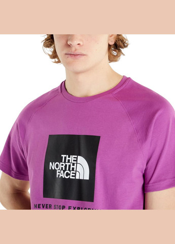 Фіолетова футболка s/s raglan redbox tee nf0a3bqolv11 The North Face