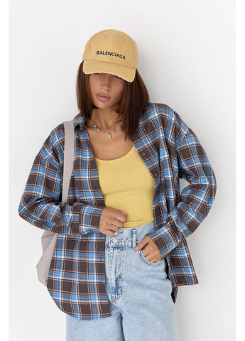 Голубой рубашка Lurex