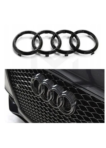 Емблема передня чорна 285х99 мм (на кліпсах) Audi (369610750)