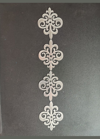 Акриловые зеркальные наклейки Орнамент 12 х 9,5 см 10 шт набор Б153 No Brand (302242027)