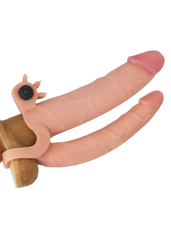 Насадка на член Add 1 Vibrating Double Penis Sleeve Lovetoy (383101595)