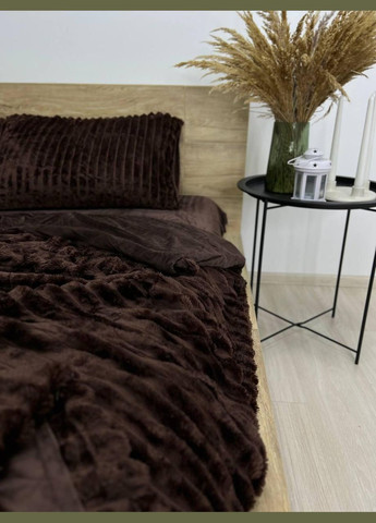 Євро постільна білизна шарпей плюшева м'яка Шоколад (П4К-sharpey001-03) No Brand (308754550)