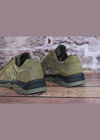 Кросівки Чоловічі Демісезонні Тактичні. 36-48р Олива+Піксель. Гідрофобна натуральна шкіра! MSDM-1041 No Brand (301148006)