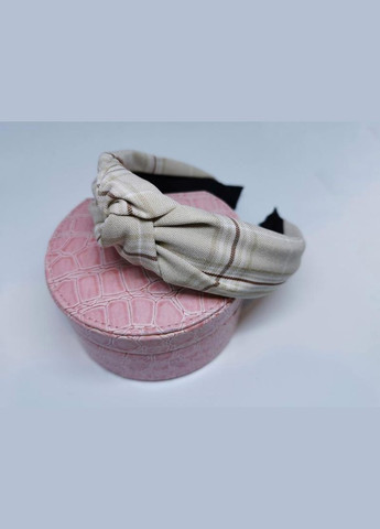 Женский обруч - чалма в клетку ободок для волос Hand Made (330619134)