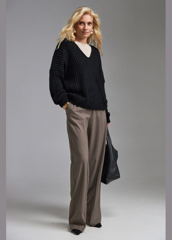 Черный демисезонный джемпер 1619 Bellise