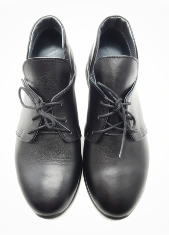 Женские туфли черные кожаные VL-17-10 23,5 см (р) VLAMAX
