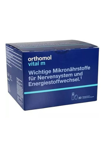 Вітаміни для чоловіків Vital M (питна суспензія та капсули на 30 днів) Orthomol (280265868)