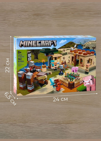 Лего майнкрафт для детей lego minecraft детский конструктор маинкрафт набор 562 деталей Разноцветный 68356 OnePro (333980881)