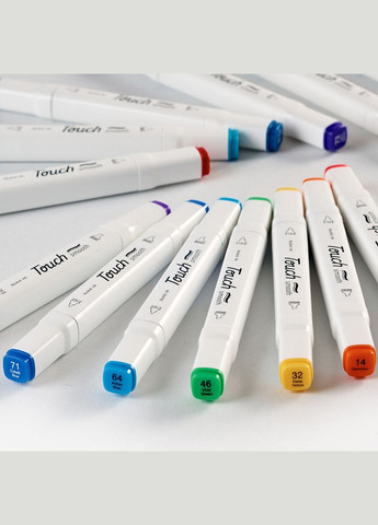 Маркеры 30 цветов! Набор качественных двусторонних маркеров для скетчинга на спиртовой основе! Touch (316685404)