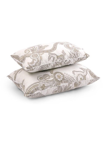 Подушка 50x70 - Luxury силіконова тик бежева (22747) Руно (307413862)